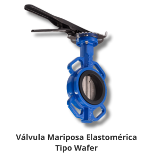 Válvula de mariposa tipo wafer con cuerpo de hierro fundido y disco en acero inoxidable CF8M