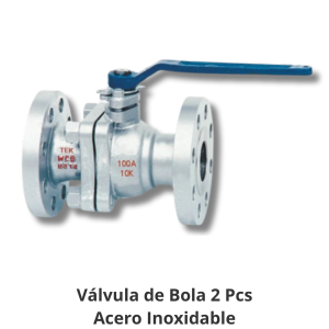 Válvula de bola Tek Valve de 2 piezas con cuerpo A216 WCB y asiento PTFE, estándar ANSI 150, apta para agua, vapor y productos derivados del petróleo